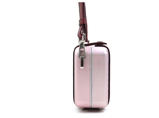 Borsa a spalla bordeaux e rosa metallico Christian Dior Argento Bordò - vista 2