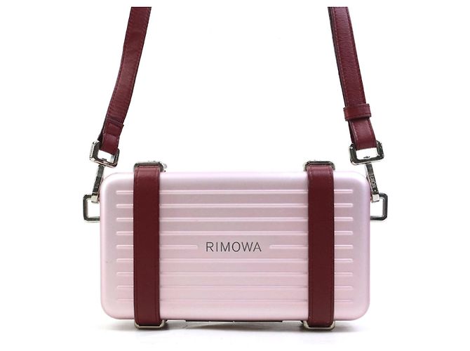 Borsa a spalla bordeaux e rosa metallico Christian Dior Argento Bordò - vista 3