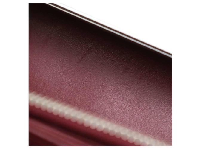 Borsa a spalla bordeaux e rosa metallico Christian Dior Argento Bordò - vista 7
