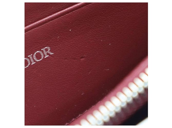 Borsa a spalla bordeaux e rosa metallico Christian Dior Argento Bordò - vista 8