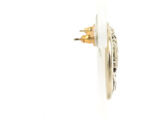 Orecchini in metallo dorato Chanel Mademoiselle D'oro - vista 2