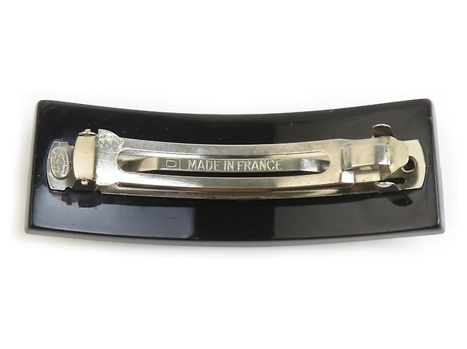 Chanel Haarspange Schwarz und Silber - Ansicht 6