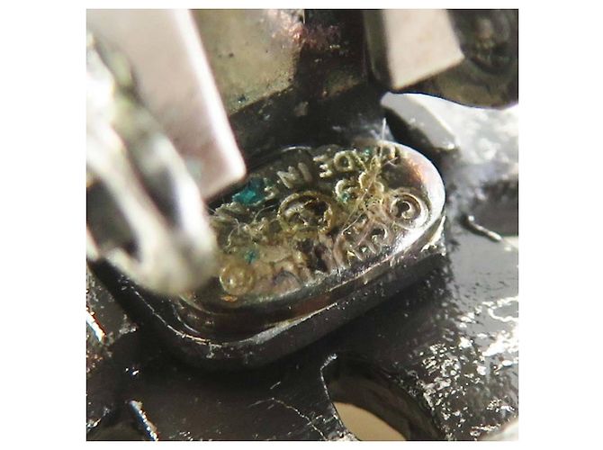 Orecchini a clip in metallo argento Chanel Coco Mark - vista 7