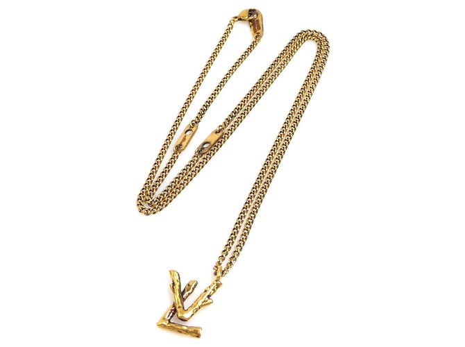 Collar Péndulo Twig LV de Louis Vuitton Dorado - vista 9