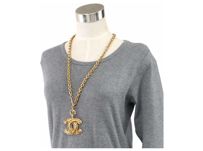 CHANEL Coco Mark Metallgoldkette Golden - Ansicht 11