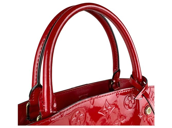 Borsa Montaigne MM in Monogram Vernis di Louis Vuitton Fuschia - vista 12