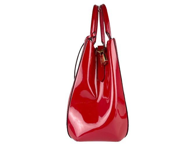 Borsa Montaigne MM in Monogram Vernis di Louis Vuitton Fuschia - vista 2