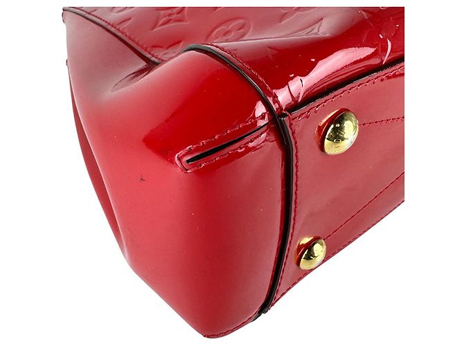 Borsa Montaigne MM in Monogram Vernis di Louis Vuitton Fuschia - vista 9