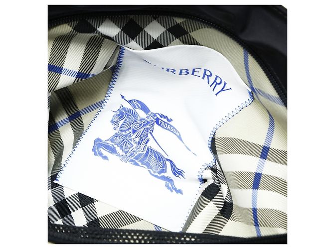 Burberry 2-Wege Nylon Shield Einkaufstasche Schwarz - Ansicht 10