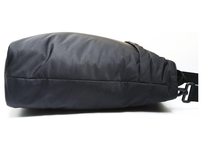 Burberry 2-Wege Nylon Shield Einkaufstasche Schwarz - Ansicht 4