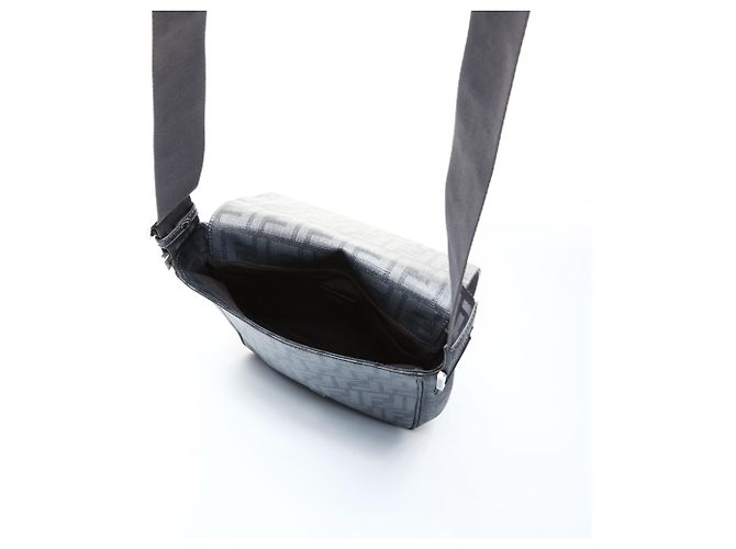 Borsa a Spalla Fendi Zucca Grigia Marrone - vista 11
