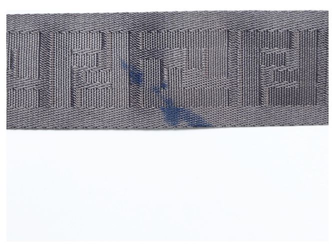 Borsa a Spalla Fendi Zucca Grigia Marrone - vista 13