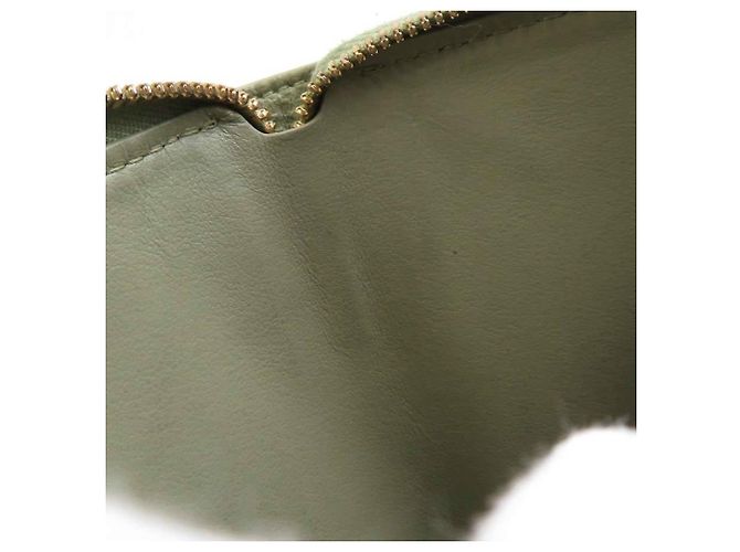 Billetera bi-fold de cuero verde Bottega Veneta - vista 10