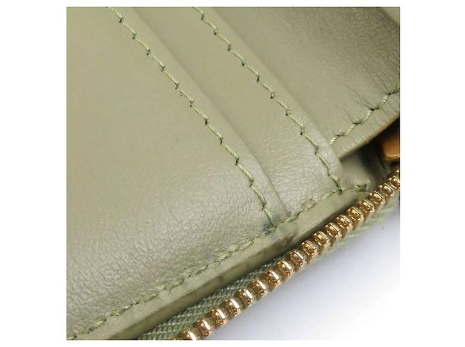 Billetera bi-fold de cuero verde Bottega Veneta - vista 13