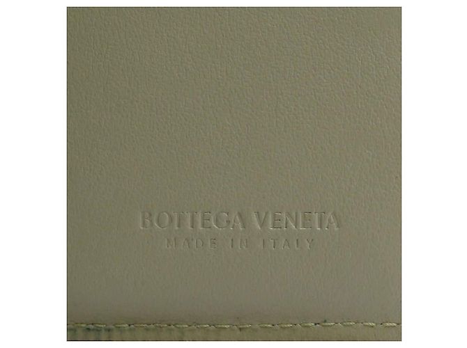 Billetera bi-fold de cuero verde Bottega Veneta - vista 15