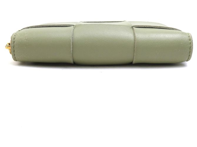 Billetera bi-fold de cuero verde Bottega Veneta - vista 4