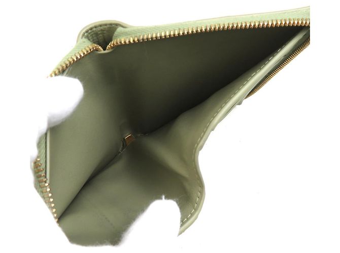 Billetera bi-fold de cuero verde Bottega Veneta - vista 6