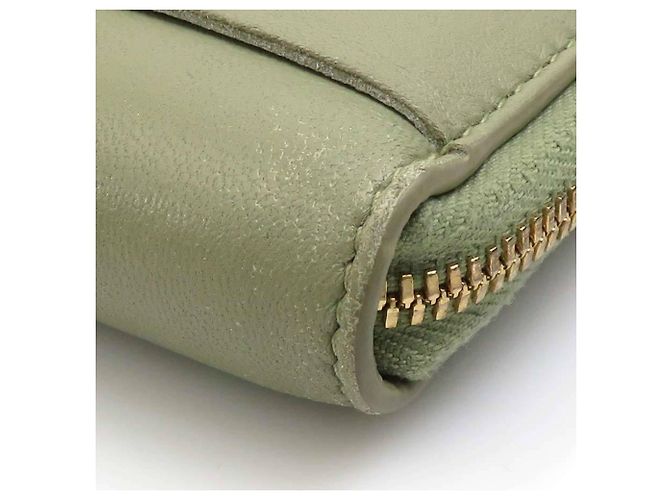 Billetera bi-fold de cuero verde Bottega Veneta - vista 7