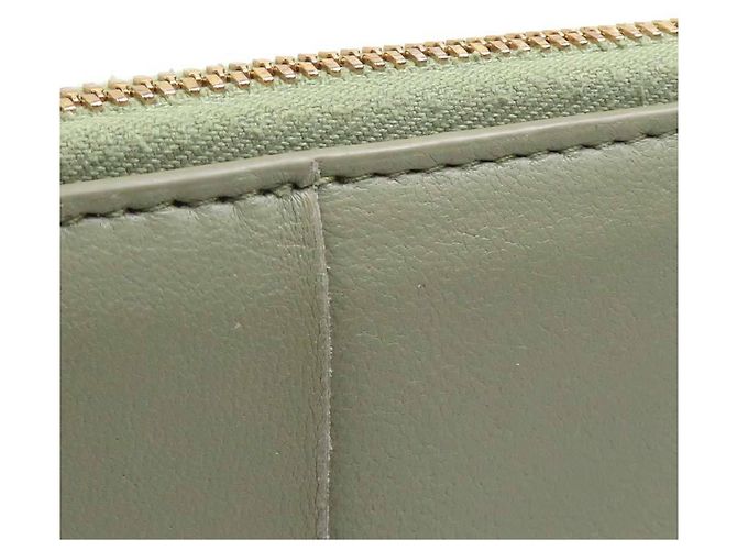 Billetera bi-fold de cuero verde Bottega Veneta - vista 9