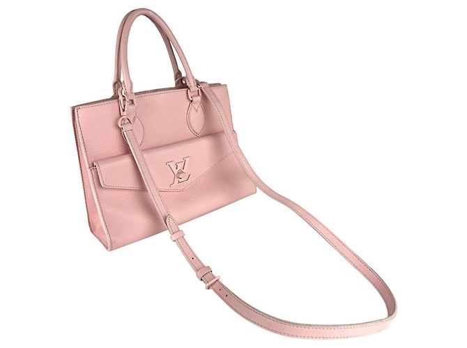Borsa a Spalla Lockme PM in Pelle Louis Vuitton Rosa - vista 6