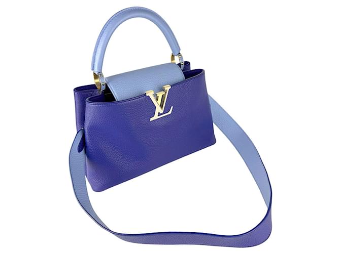 Borsa Capucines MM Louis Vuitton Blu - vista 10