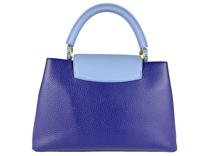 Borsa Capucines MM Louis Vuitton Blu - vista 3