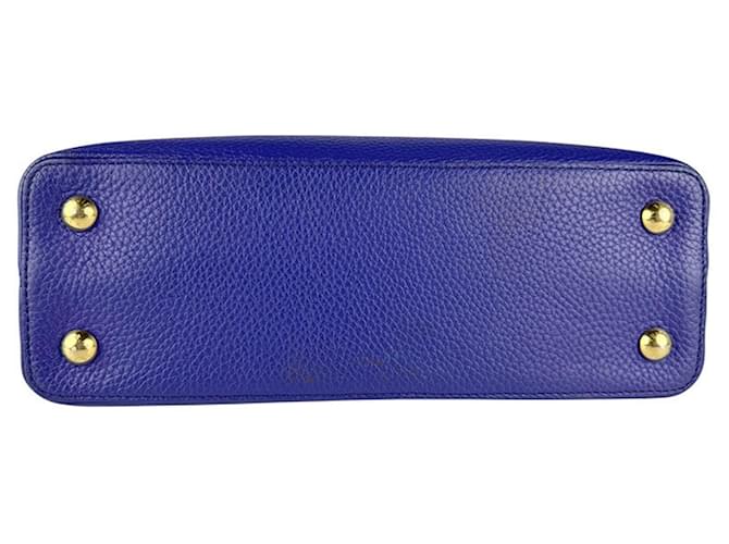 Borsa Capucines MM Louis Vuitton Blu - vista 4
