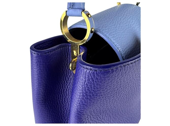 Borsa Capucines MM Louis Vuitton Blu - vista 6