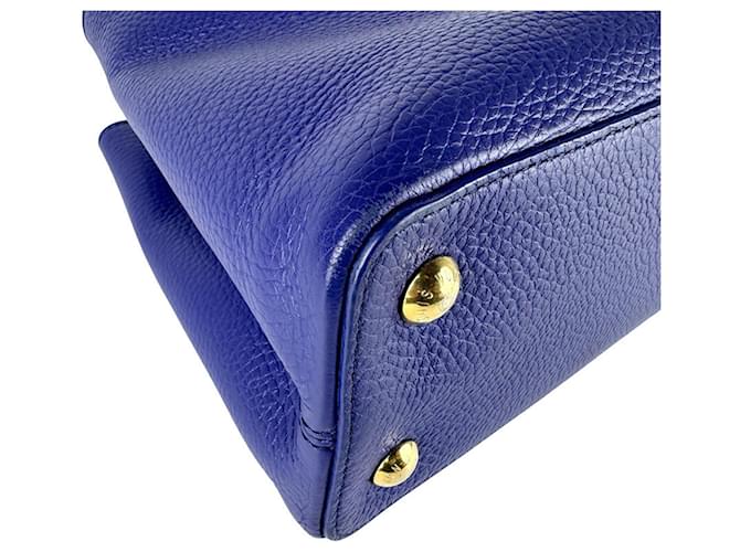 Borsa Capucines MM Louis Vuitton Blu - vista 8