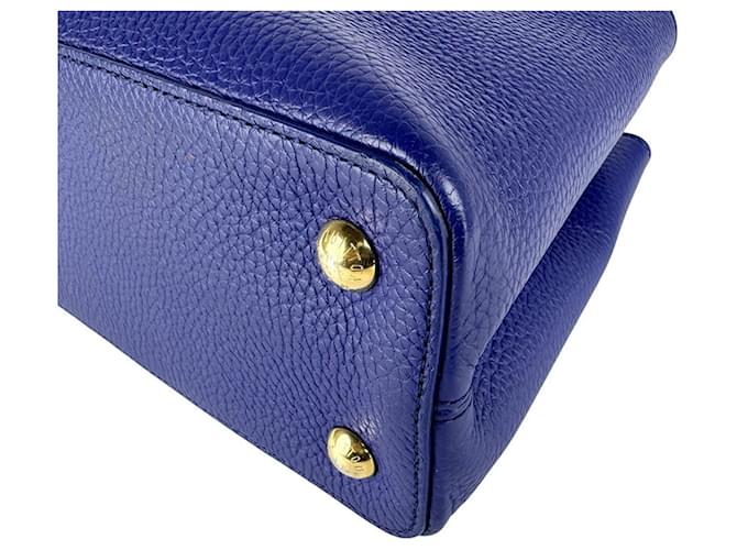Borsa Capucines MM Louis Vuitton Blu - vista 9