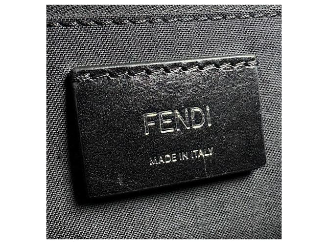 Borsa a secchiello da uomo Fendi Nero Rosso - vista 11