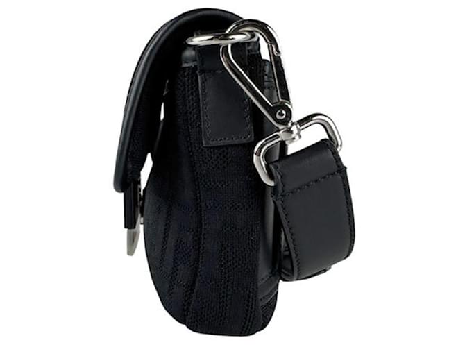 Borsa a secchiello da uomo Fendi Nero Rosso - vista 2