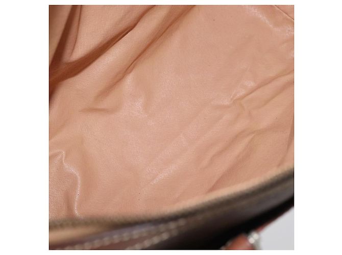 Céline Celine Vintage Macadam Canvas and Leather Marrone - vista 5