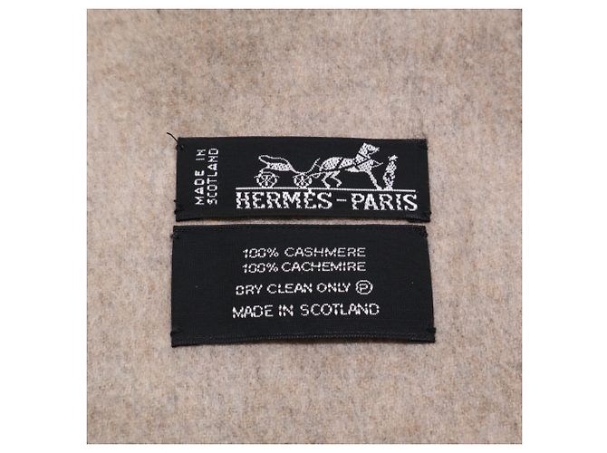 Stola in cashmere beige Hermès - vista 4