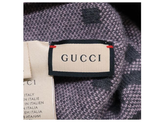 Cappello in cashmere rosa Gucci - vista 4