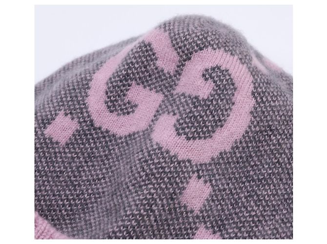 Cappello in cashmere rosa Gucci - vista 8
