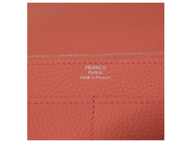 Hermès Rose Candy Togo Dogon GM Langbörse - Ansicht 7