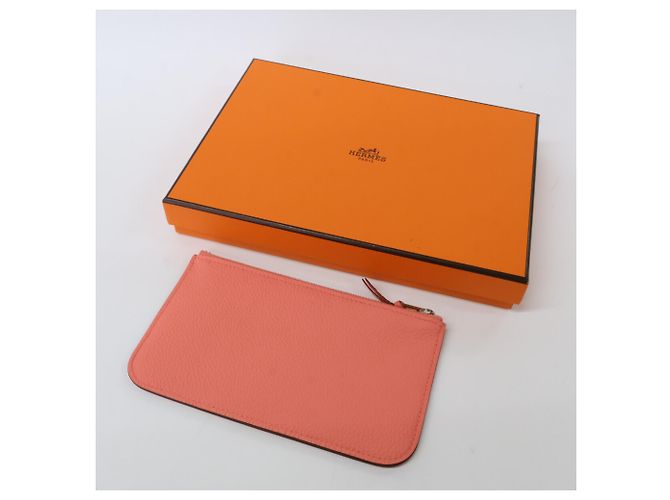Hermès Rose Candy Togo Dogon GM Langbörse - Ansicht 9