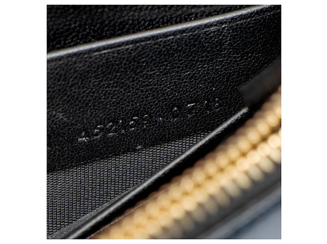 Cartera de cadena con borlas Monogram Kate de cuero charol brillante de Saint Laurent Azul - vista 6