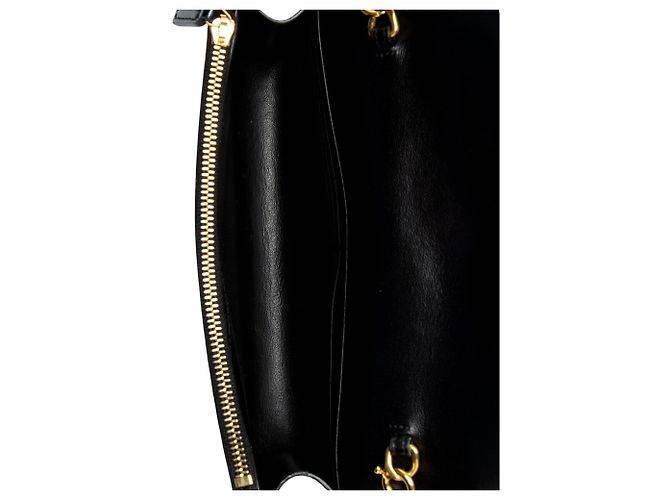 Cartera de cadena con borlas Monogram Kate de cuero charol brillante de Saint Laurent Azul - vista 7