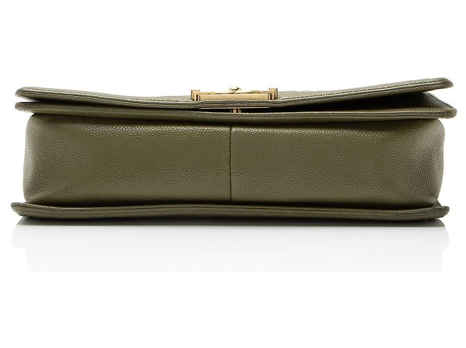 Borsa Boy New Medium in pelle caviar Chanel Verde - vista 4