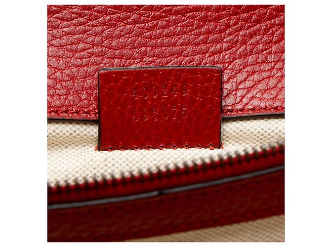 Borsa a Spalla Media Dionysus in Pelle e Cristalli Gucci Rosso - vista 6