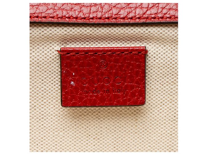 Borsa a Spalla Media Dionysus in Pelle e Cristalli Gucci Rosso - vista 8
