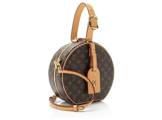 Borsa a spalla Petite Boite Chapeau in tela Monogram Louis Vuitton Marrone - vista 2