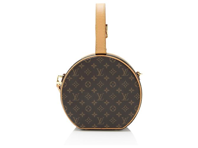 Borsa a spalla Petite Boite Chapeau in tela Monogram Louis Vuitton Marrone - vista 3