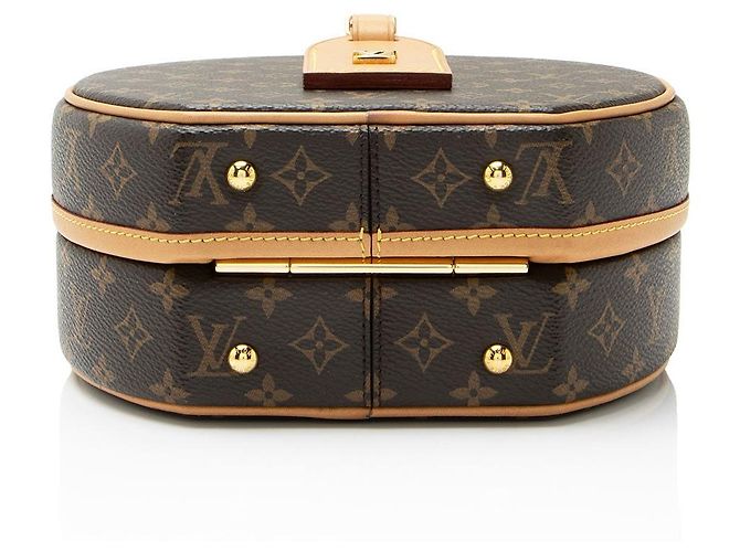 Borsa a spalla Petite Boite Chapeau in tela Monogram Louis Vuitton Marrone - vista 4