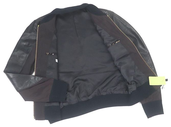 Cazadora de cuero con diseño Switch de Paul Smith Castaño Negro - vista 3