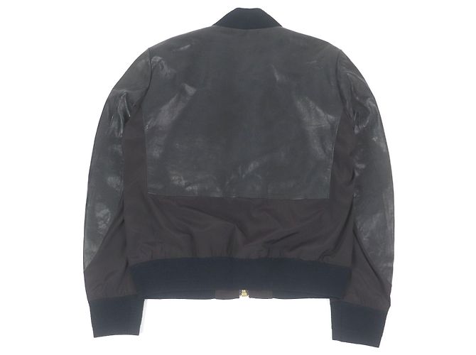 Cazadora de cuero con diseño Switch de Paul Smith Castaño Negro - vista 4