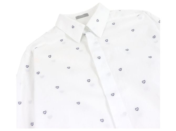 Camicia Oxford a maniche lunghe con logo CD Dior Bianco - vista 2