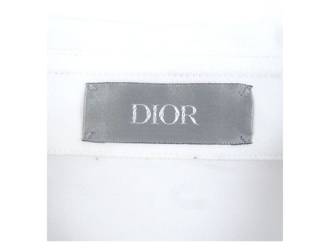Camicia Oxford a maniche lunghe con logo CD Dior Bianco - vista 5